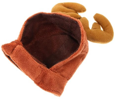 Sosoport Hirschgeweih Hut Für Hund Weihnachtsfeier Haustier Kopfbedeckung Cosplay Kostüm Party Accessoires Dekoration Für Kleine Tiere