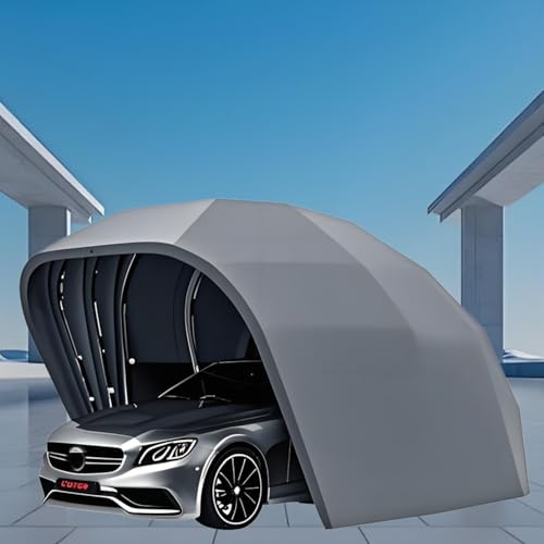 Refugio retráctil totalmente automático con control remoto, parasol y cubierta impermeable para vehículos, incluyendo coches, motocicletas y bicicletas