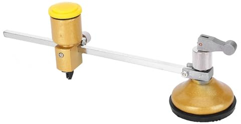 ZJchao Utensili per Tagliavetro, Tagliavetro Circolare Circolare Bussola Rotazione a 360° Utensile Taglio Regolabile Diametro 40 Cm