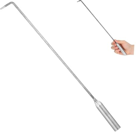 SHINEOFI Feuerhaken aus Eisen Langer Kamin Schürhaken für Innen und Außenbereich Multifunktionales Kaminbesteck für Grill und Feuerstelle