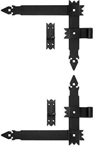 2 Winkelband Winkelbänder Türbänder Türband 360 x 300 x 50 + Kloben 16 Schwarz