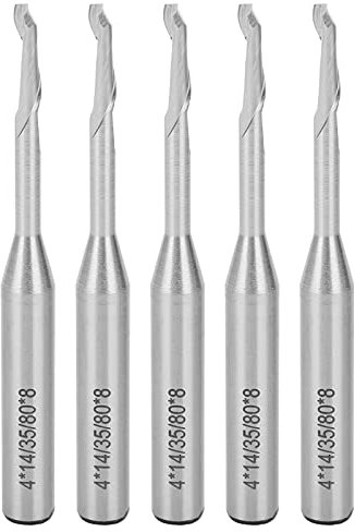 Fresa per fresa a candela, 8 mm Fresa per fresa a candela in acciaio al tungsteno 5 pezzi Fresa Punta per fresa in acciaio al tungsteno per strumento di incisione