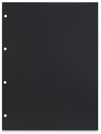 Hama Pages Intérieures Album Photo Scrapbooking (Recharge de Pages Photo Cartonnées, 250g/m2, 23.3 x 31 cm, Perforées, 25 feuilles) Noir