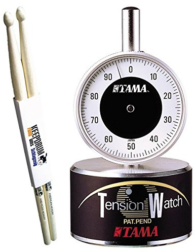 Tama TW100 Tension Watch Schlagzeug Tuner Stimmgerät + keepdrum Drumsticks