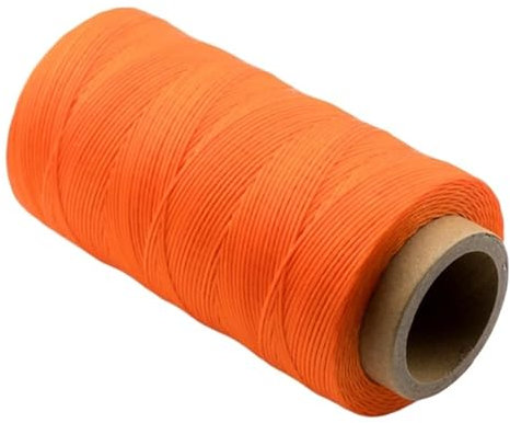 Flacher Gewachster Faden for Leder-Nähschnur, Polyesterschnur, Nähen, Buchbinden, Weben, Basteln, 150D 0,8 Mm, 210D 1,0 Mm, 300 1,2 Mm(Color:20 Orange,Size:1.0mm 210D-200M)