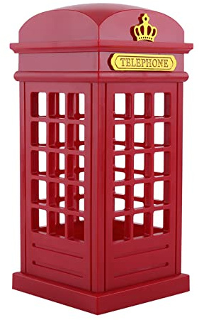 Luz Nocturna LED Retro, Cabina Telefónica Retro, Luz Nocturna, Cabina Telefónica Londinense Vintage, Lámpara De Escritorio, Luz Nocturna, Lámpara Decorativa Roja, Luz Con Sensor Táctil, Regulable, Lám