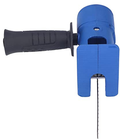 Säbelsäge Langlebige Holzbearbeitungs-Elektrobohrmaschine mit Stoßdämpfung für Hand-Garten-Säbelsäge, Blau