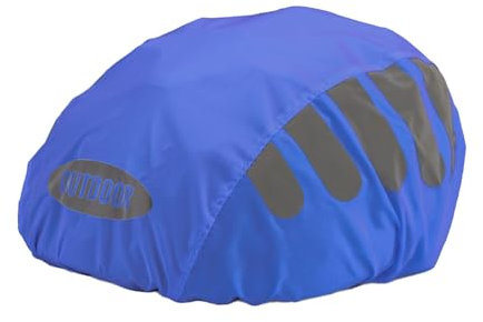 Oshhni Fahrradhelm-Überzug, Fahrradhelm-Regenschutz, leichte Schneeschutz-Schutzhülle für Wandern, Radfahren, Motorradfahren, Reisen, Blau