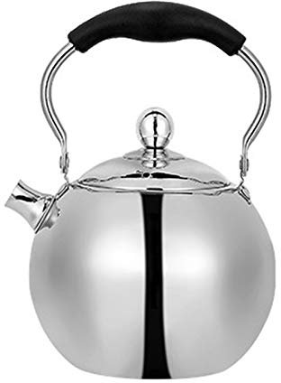 Teekessel, Herd, Pfeifen, Gaskessel aus Edelstahl, mit Sieb, Wasserkocherform, Teekanne, geeignet für Zuhause, Outdoor-Camping (2 l) (2 l)
