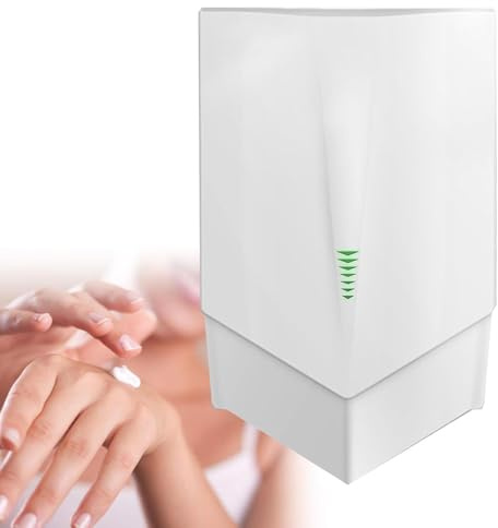 Sèche-mains automatique 1200 W – Séchage rapide – Séchoir électrique mural pour toilettes, cuisines et toilettes – Activation par capteur