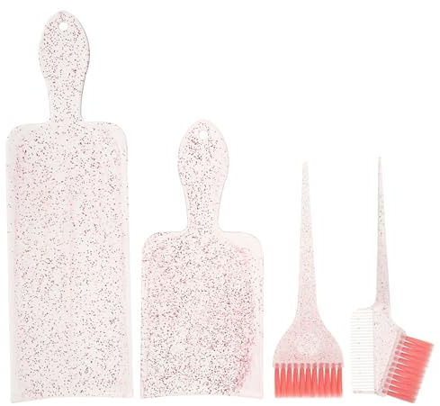 ARTSEWPLY Kit Coloration Cheveux 4 Pièces Pinceau Peigne Palette Mèches Compact Professionnel Salon Maison
