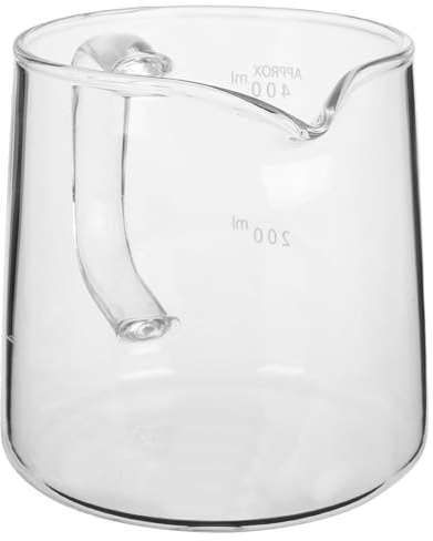 SWETRACE Jarra Cafetera de Vidrio Resistente al Calor de 400 Ml para Café de Goteo Alta Transparencia, Adecuado para Uso Hogar Compartir en Familia