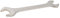 Dapetz ® Double Open End Spanner 24mm x 27mm Open Ended Wrench Spanner in Carbon Steel, Polished Mirror-Chrome Plated for Use Automotive and Industrial