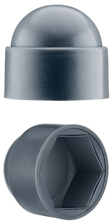 Cappucci copri-dado bulloni M12 (chiave 19) Antracite cappucci di protezione per viti 10 pezzi Cappucci protettivi esagonali Tappi plastica EMFA ®