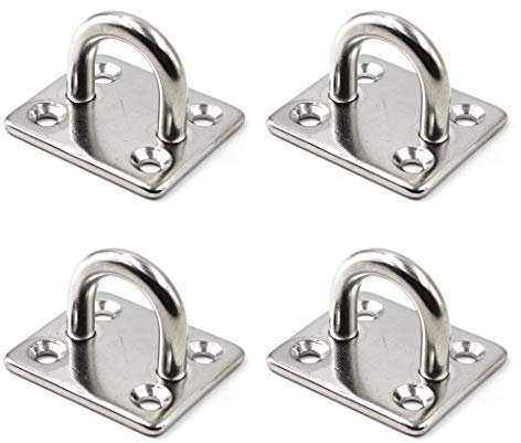 SeeRaphee Anclaje para montaje en pared de techo Ancla resistente Acero inoxidable 304 5 mm 3/16 (4 Pezzi)