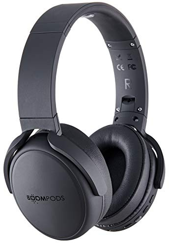 Boompods Headpods Pro Écouteurs Bluetooth Sans Fil - Casque Bluetooth avec Microphone et égaliseur intégré, Batterie de 12 Heures, Écouteurs Supra-Auriculaires pour Smartphone, Appels et voyages