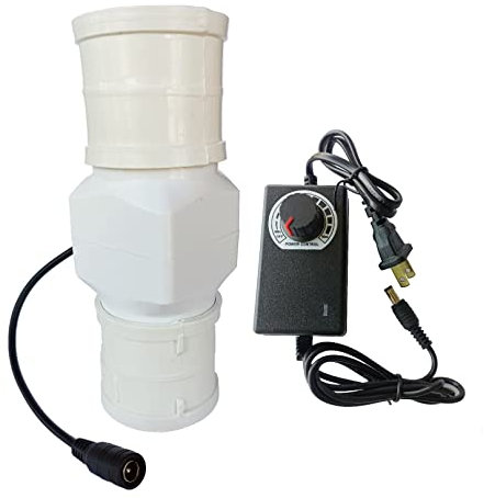BiiKoon Ventilatore da Condotto in Linea 2 Pollici 12V 6W Mini Estrattore Idroponico per Booster Grow Tende Bagno Pet Box Scarpiera (Color : Fans+50Mm Pipe, Size : Speed Control)