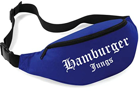 Hamburger Jungs Bauchtasche | Fussball Tasche - Ultras - Hamburg Hüfttasche - Supporter Bag | Blau