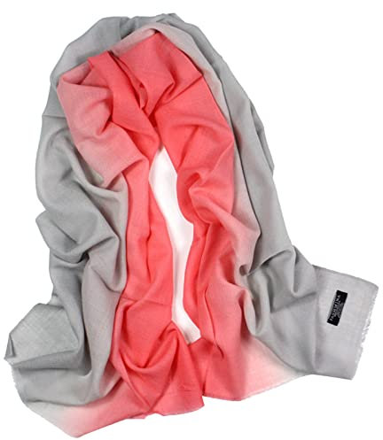 Banemi Tuch Schal Damen Winter, Wollschal Damen XXL Winter Gradient für Neujahrsgeschenk 180X65CM