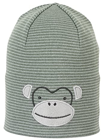Sterntaler Unisex Kinder Mütze Baby Beanie Mütze Affe, Grün, 51