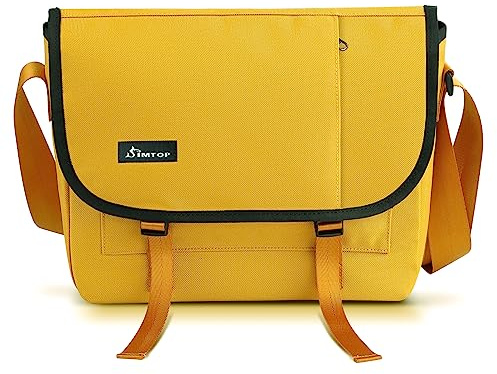 SIMTOP Sac à Bandoulière Sac D'étudiant Pour Homme Sac à Bandoulière Sac de Messager Avec Bandoulière Rembourrée Sac d'école Sac Pour Homme Pour le Travail, l'école, Plein air Bureau Uni Voyage