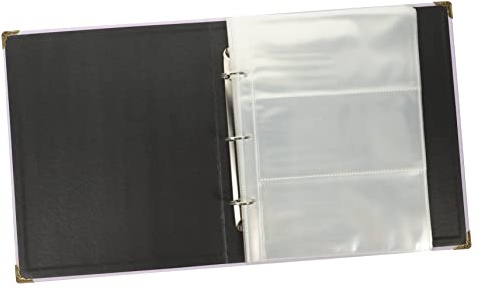 Amosfun Álbum De Fotos Reutilizable De Gran Capacidad Páginas Para Postales y Recuerdos Álbum De Inserción Multifuncional Para Organización De Imágenes Casa Oficina y Viajes