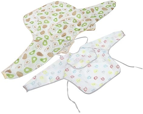 SHOWERORO 2stücke Mit Ärmeln Und Praktisch Für Kleinkinder Und Malen Bunten Designs Für Monate
