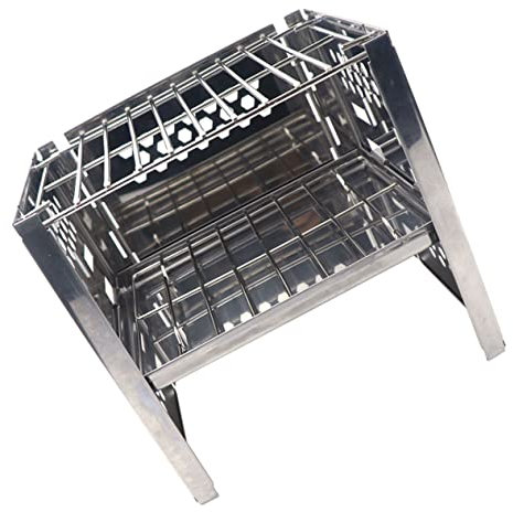 BESPORTBLE Klappgrill Aus Edelstahl Bbq-grill Outdoor Und Camping Mit Grillrost Für Praktisches Grill-werkzeug