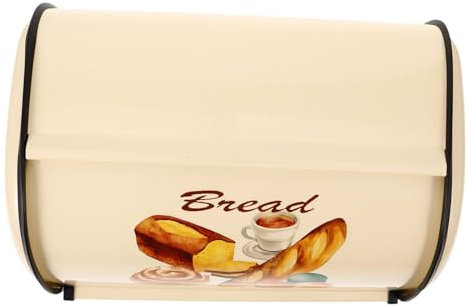 CONGARTENO Brotkasten Im Retro-stil Große Kapazität Für Brot Und Snacks Dekorativer Aufbewahrungsbehälter Für Küchentheke Platzsparend Und Praktisch Hochwertiger Metallbehälter