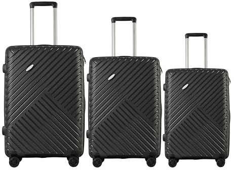 SESCO Reisekoffer Modernes Kofferset 3tlg. Koffer Trolleys Rollkoffer Handgepäck Set