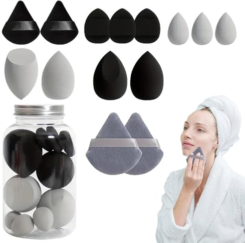 Make Up Sponge, Makeup Blender Sponge Set | Spugne di bellezza miscelanti strumenti per il trucco del viso per polvere e fondamenta
