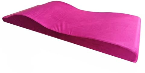LUKYWANG Kosmetikliege Großhandel Gebogene Wimpernbettauflage Memory Foam Matratze Wimpern Schönheitssalon Wimpernbett Wimpernliege(Wine red)
