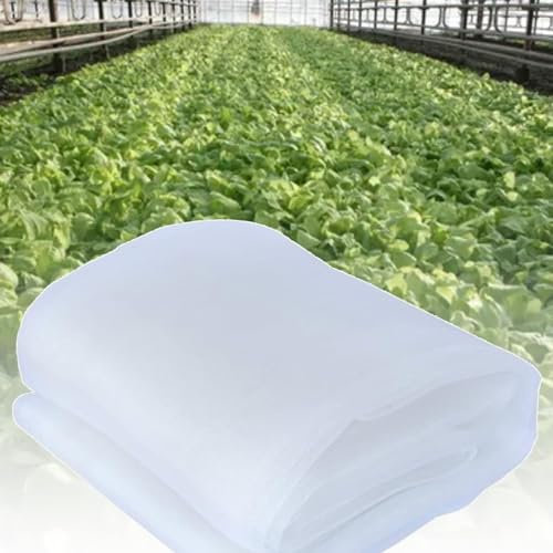Gartentunnel-Netz, 5 x 10 m, Schutzgitter für Gemüsebeet, weiß, Garten-Gewächshausabdeckung, großes Vogelschutznetz für Geflügel und Pflanzen