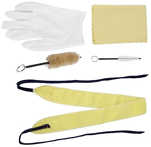 QANYEGN Kit de nettoyage de trompette, trottouette Kit de nettoyage de l'entretien des cornets, pinceau de la trompette pour nettoyer les parties internes des trompettes