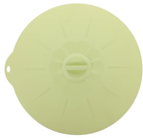 STOBAZA Extra Large Green Food Grade Silicone Pan Lid Super Stretchy Sealing Cover for Bowls Plates and Pans Strong Suction Airtight Seal Microwave and Dishwasher Safe Food Preservation