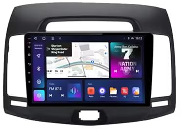 Autoradio Android da 9 per Hyundai Elantra 2006-2012, Bluetooth, Carplay, navigazione GPS, WiFi, USB, FM, telecamera di retromarcia, 1G+32G, impianto stereo, facile installazione