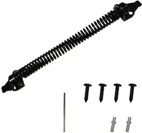 Zerodeko Kit Chiudiporta Automatico Molla per Cancello in Legno Chiusura Automatica Flessibile per Recinzione Esterna Ferramenta in Acciaio al Carbonio Resistente Adatto per Porte