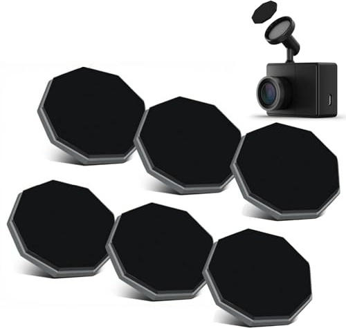 Lot de 6 disques magnétiques adhésifs de rechange en métal pour caméra de tableau de bord Garmin - Support magnétique discret - Compatible avec 45/46/47/55/56/57/65/66/67WTandem