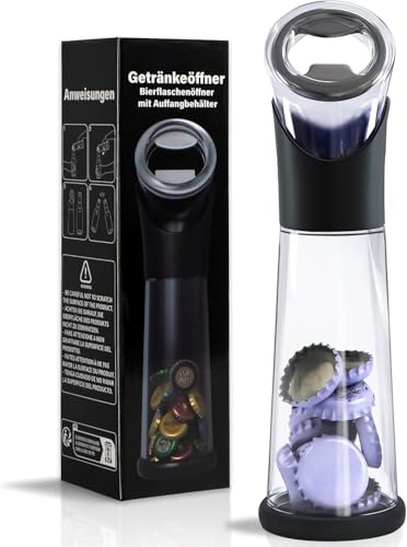 Herren-Bierflaschenöffner, der automatisch Kronkorken sammelt, Bar-Küchen-Multitool, kreatives und praktisches Geschenk
