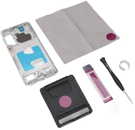 Tosuny Ersättning Mellanram för S21 Plus |Metal Bezel Plate Hus Chassi för S21 Plus 5G (Silver)