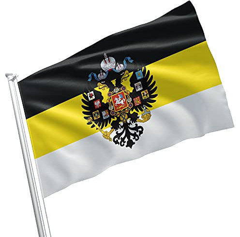 Apedes Russische Imperiale Wappen Adler Zar Zar Garage Hangar Keller Flagge 2 x 91 cm
