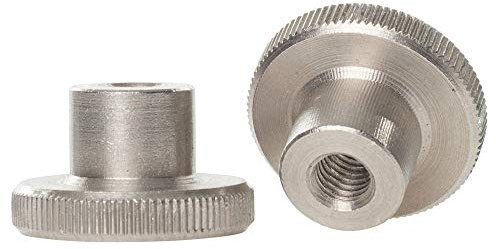 2mm / M2 Stainless Steel High Knurled Thumb Nuts Hand Grip Knobs DIN 466-1 Nut