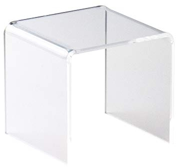 ogoPLUS Dekobrücke 100 x 100 x 100 mm, 4 mm Acrylglas, U-Ständer, Schaufenster Warenträger, Dekoration, Ladeneinrichtung, Heimdeko