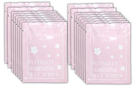 Little Miss Periods Puberty Essentials Lingettes intimes jetables pour femmes Lingettes féminines pour filles lingettes hygiéniques sachets simples de poche sans parfum