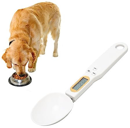 Spoon Scale - Digital Spoon Scale 500g/0.1g,Food Measuring Scale, Small Baking Scale with LCD Display,Rechargeable Electronic Food Scale for Coffee Power Pills Tea Flour Oil Baking