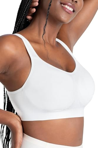 SHAPERMINT Bras for Women, Full Coverage Wirefree Bralette with Support