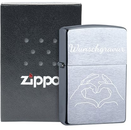 Feuerzeug mit Gravur, personalisierte Geschenke Männer, Hochzeitstag Geschenk für Mann Freund, Sturmfeuerzeug Männergeschenke, Geburtstagsgeschenk Zubehör (Ich Liebe Dich)