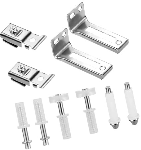 TOP-VIGOR Lot de 2 kits de réparation de quincaillerie pour porte pliante à deux volets, pièces de rechange pour porte pliante en accordéon de 2,2 cm à 2,5 cm avec roue de guidage et support pivotant
