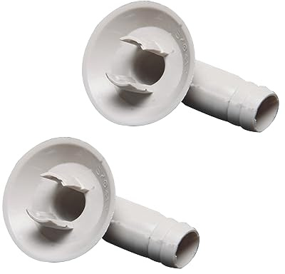 FUXIU Conector Universal de Salida de Drenaje para Aire Acondicionado, 2 Piezas, Unidad Externa, Conector de Tubo de Drenaje, Raccord a Ángulo, Instalación Fácil