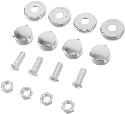 CHICAMPERA 2confezioni Viti Acciaio Inossidabile Per Fissaggio Targa Auto Kit Per Montaggio Sicuro e Rapido Della Targa Per Auto Compatibili Facile Installazione e Portabilità